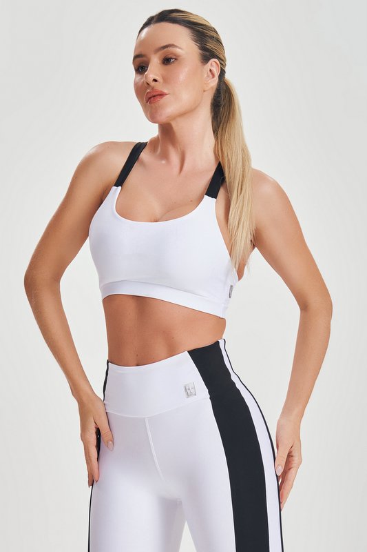 Lets Gym - White Flex Top - 2528BR