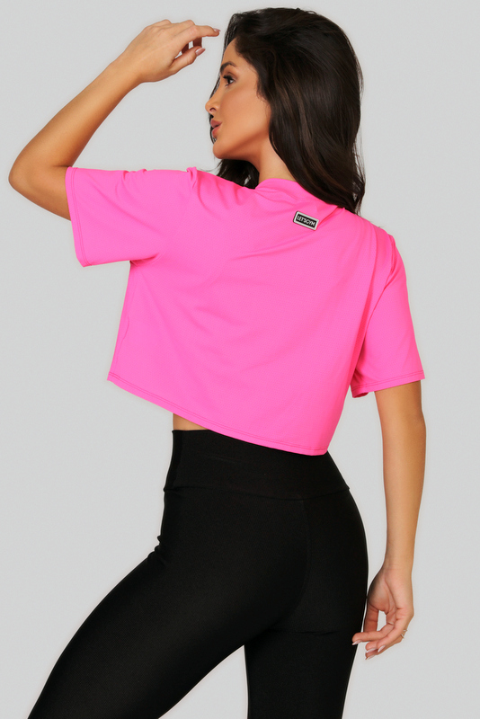 Lets Gym - Let's Gym Pink Crop Top - 2545RP