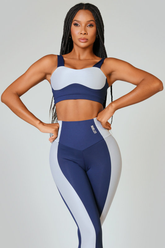 Lets Gym - Blue Silhouette Top - 2538AZM