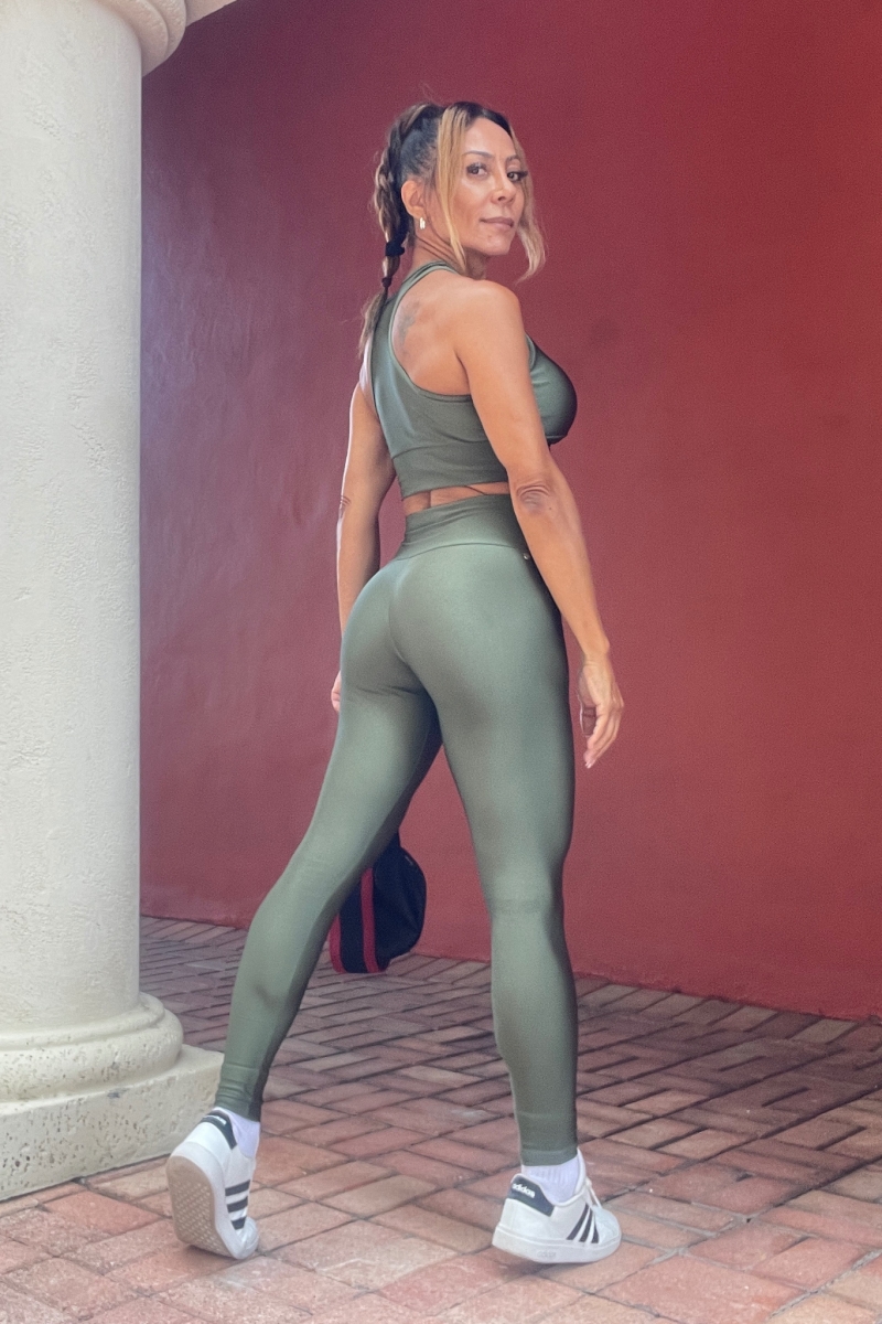 Canoan - Olympia Military Green Leggings - 007F00