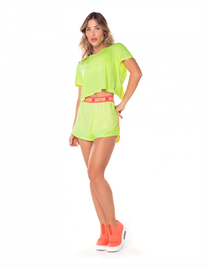 Vestem - Dry Fit Hera Neon Yellow Short Sleeve Shirt - BMC756.V25.C0009