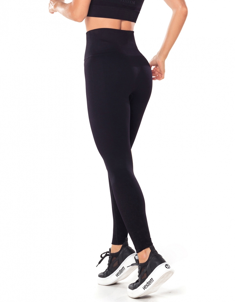 Vestem - Seamless Gal Black Leggings - FS1398.V25.C0002