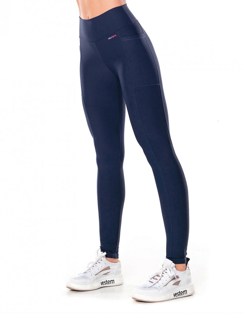 Vestem - Leggings with Pockets Sunny Navy Blue Dark - FS1429.V25.C0173