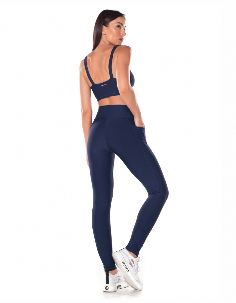 Vestem - Leggings with Pockets Sunny Navy Blue Dark - FS1429.V25.C0173