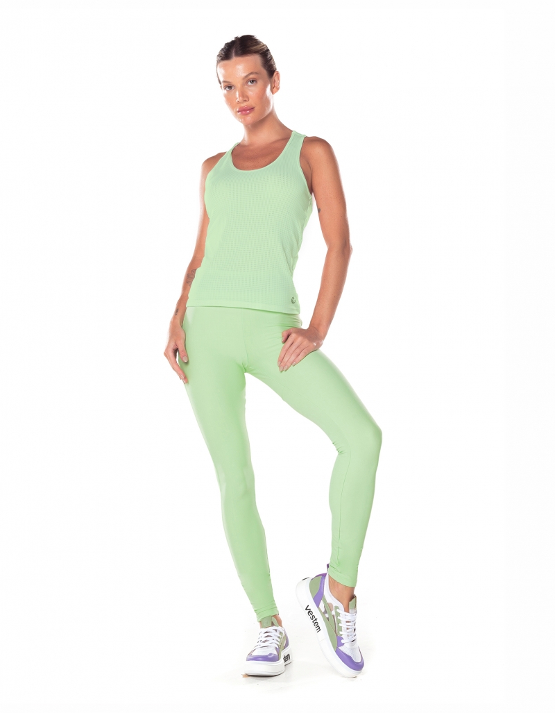 Vestem - Basic Mint Green Dry Fit Mesh Tank Shirt - REG15.V25.C0280