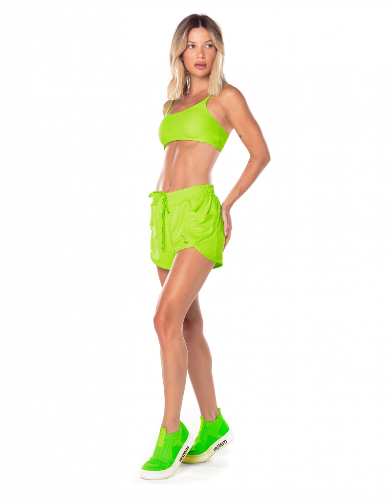 Vestem - New Luxor Neon Green Shorts - SH371.ESS.C0041