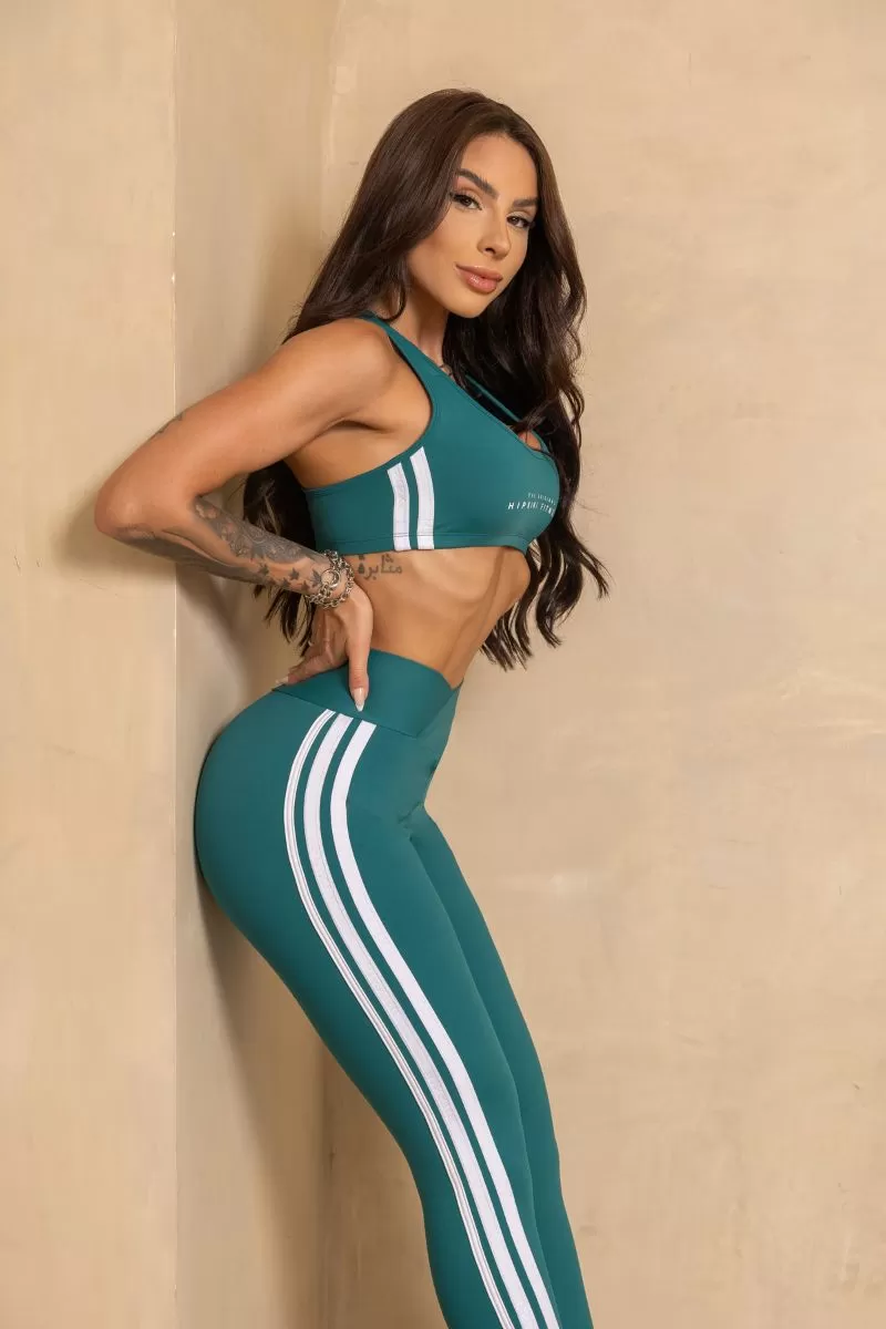 Hipkini - Legging Stunning Verde cós Transpassado - 33330908 Hipkini - Legging Stunning Verde cós Transpassado - 33330908