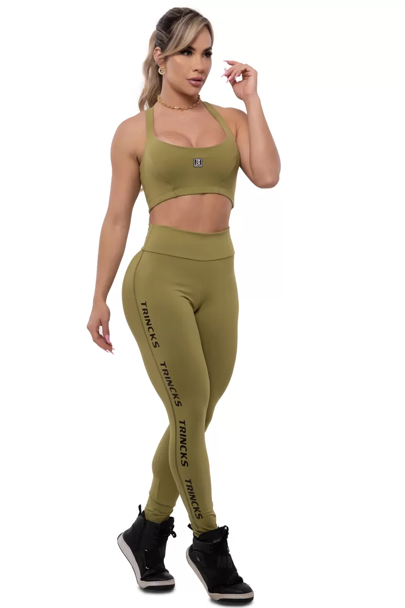 Trincks - Conjunto Legging e Top Basic Pistache - Trincks - Conjunto Legging e Top Basic Pistache -