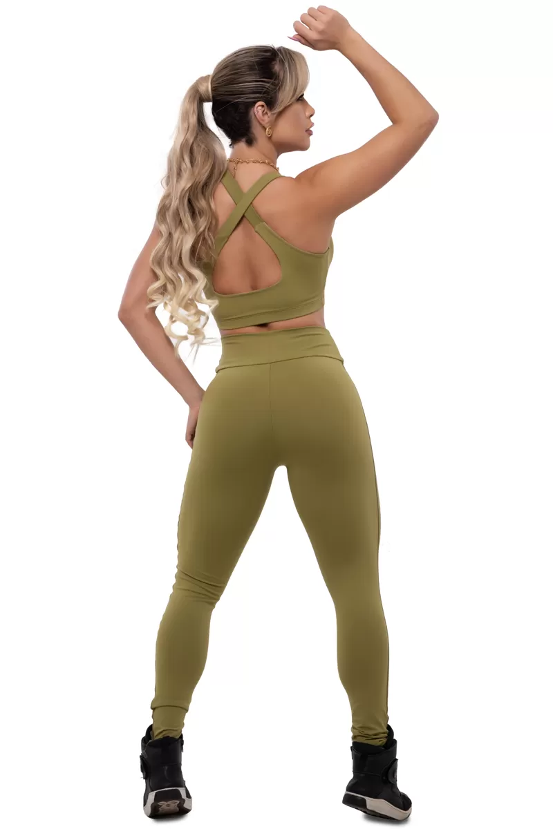 Trincks - Conjunto Legging e Top Basic Pistache - Trincks - Conjunto Legging e Top Basic Pistache -