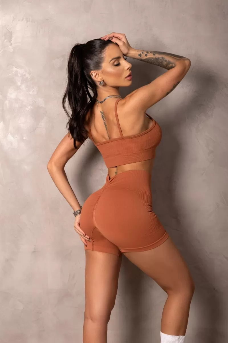 Hipkini - Shorts Summertime Seamless Caramelo Push up - 33331186 Hipkini - Shorts Summertime Seamless Caramelo Push up - 33331186