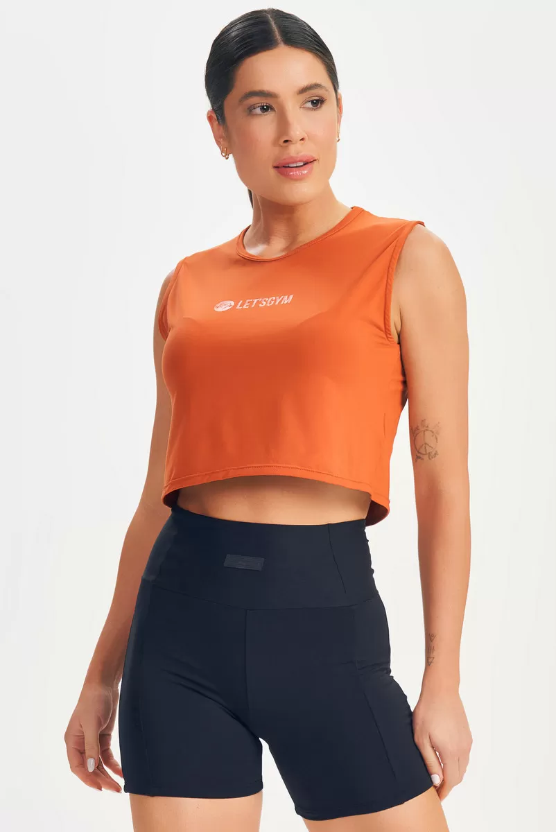 Lets Gym - Cropped Push Ocre - 2664OC Lets Gym - Cropped Push Ocre - 2664OC