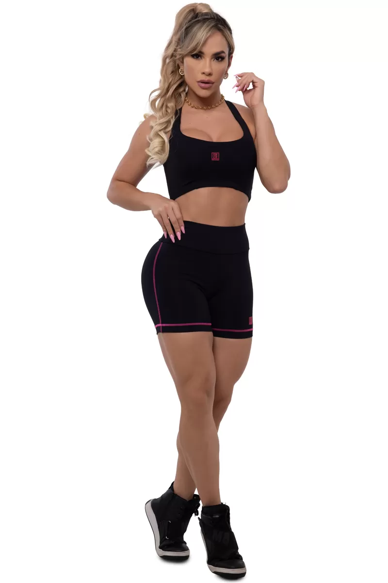 Trincks - Short Basic Preto Pink Trincks - Trincks - Short Basic Preto Pink Trincks -