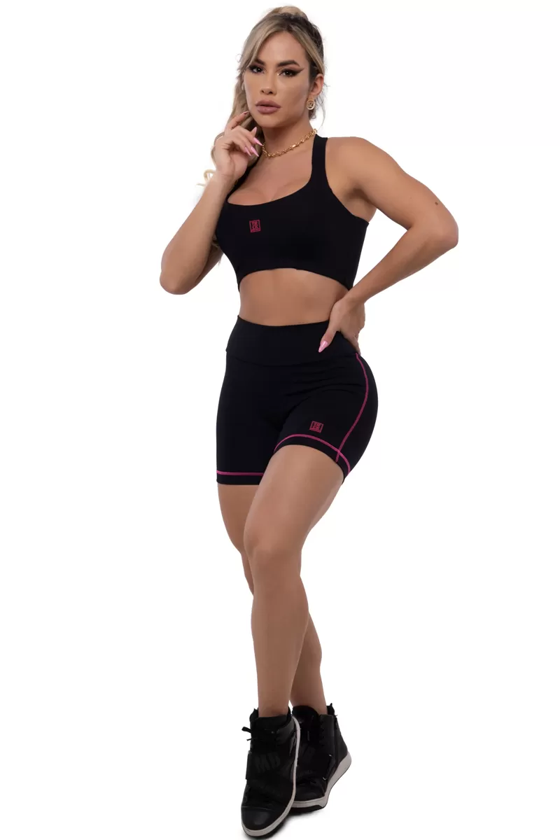 Trincks - Short Basic Preto Pink Trincks - Trincks - Short Basic Preto Pink Trincks -