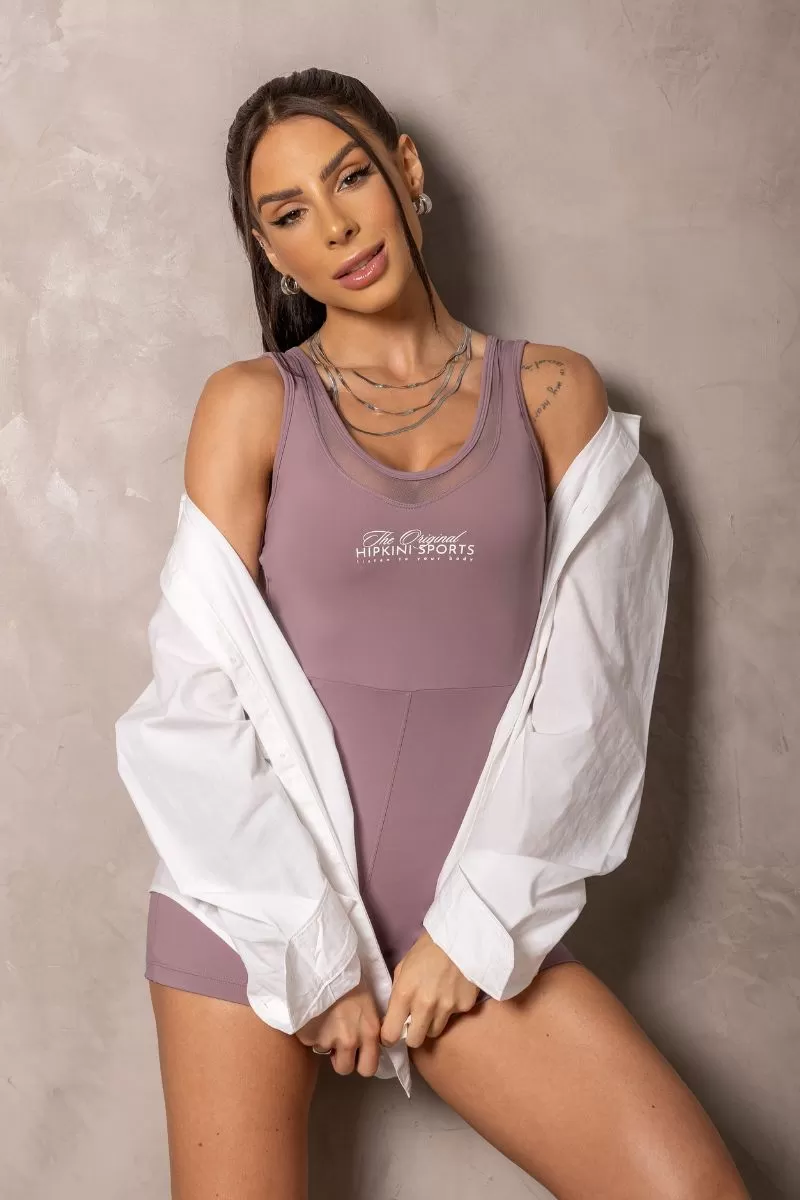 Hipkini - Macaquinho Sunrise Old Rose com Tule - 33331018 Hipkini - Macaquinho Sunrise Old Rose com Tule - 33331018
