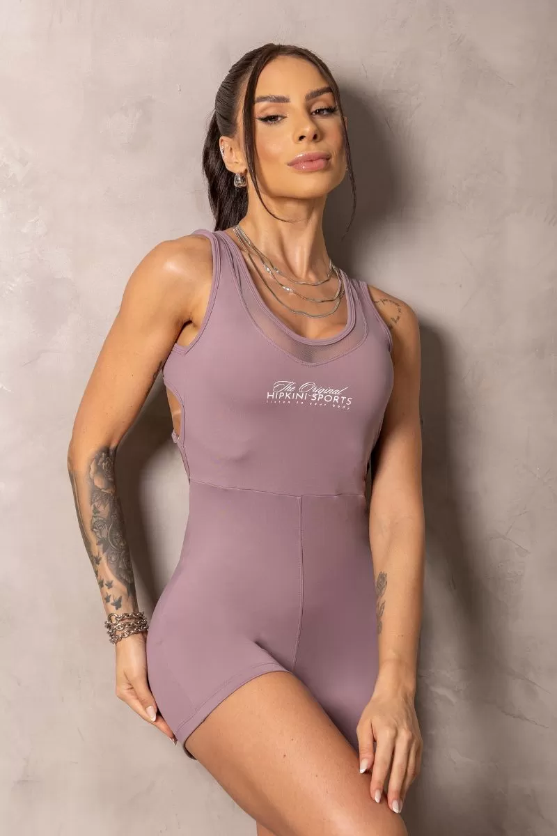 Hipkini - Macaquinho Sunrise Old Rose com Tule - 33331018 Hipkini - Macaquinho Sunrise Old Rose com Tule - 33331018