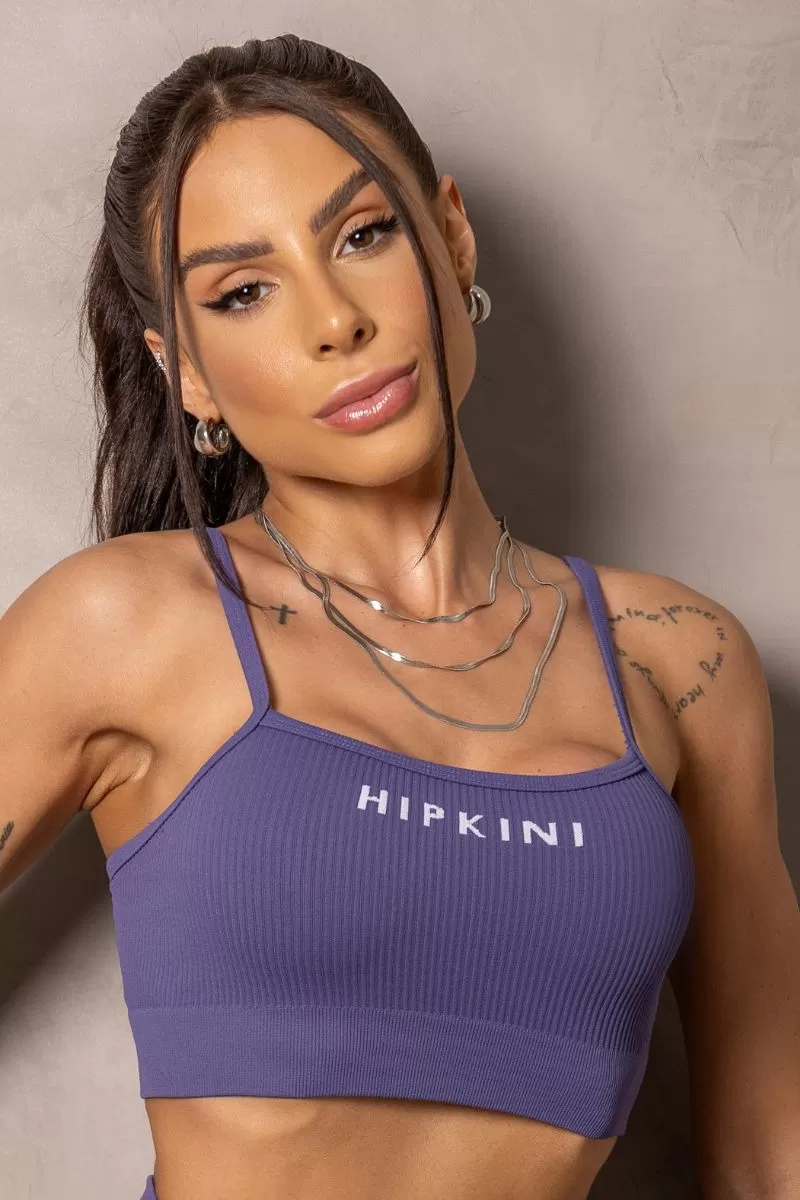 Hipkini - Top Seamless Sunrise Roxo Alças Finas - 33331187 Hipkini - Top Seamless Sunrise Roxo Alças Finas - 33331187