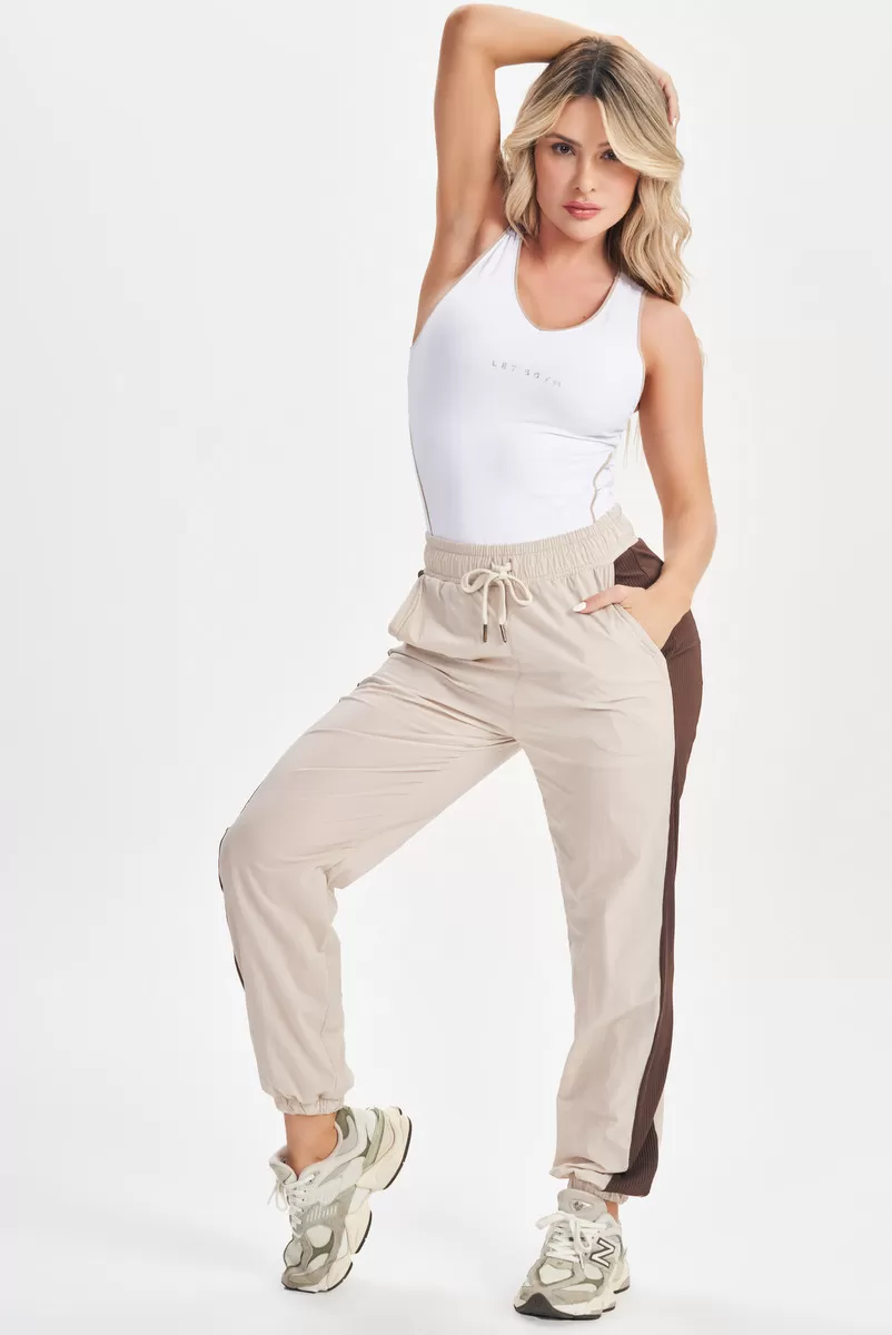 Lets Gym - White Drop Shot Bodysuit - 2686BR Lets Gym - White Drop Shot Bodysuit - 2686BR