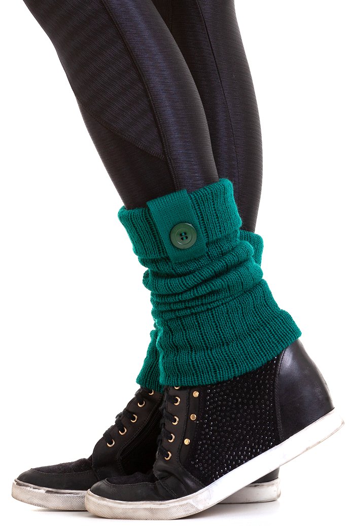 Garotafit - Fitness Gaiter of Dark Green Wool - POL01O