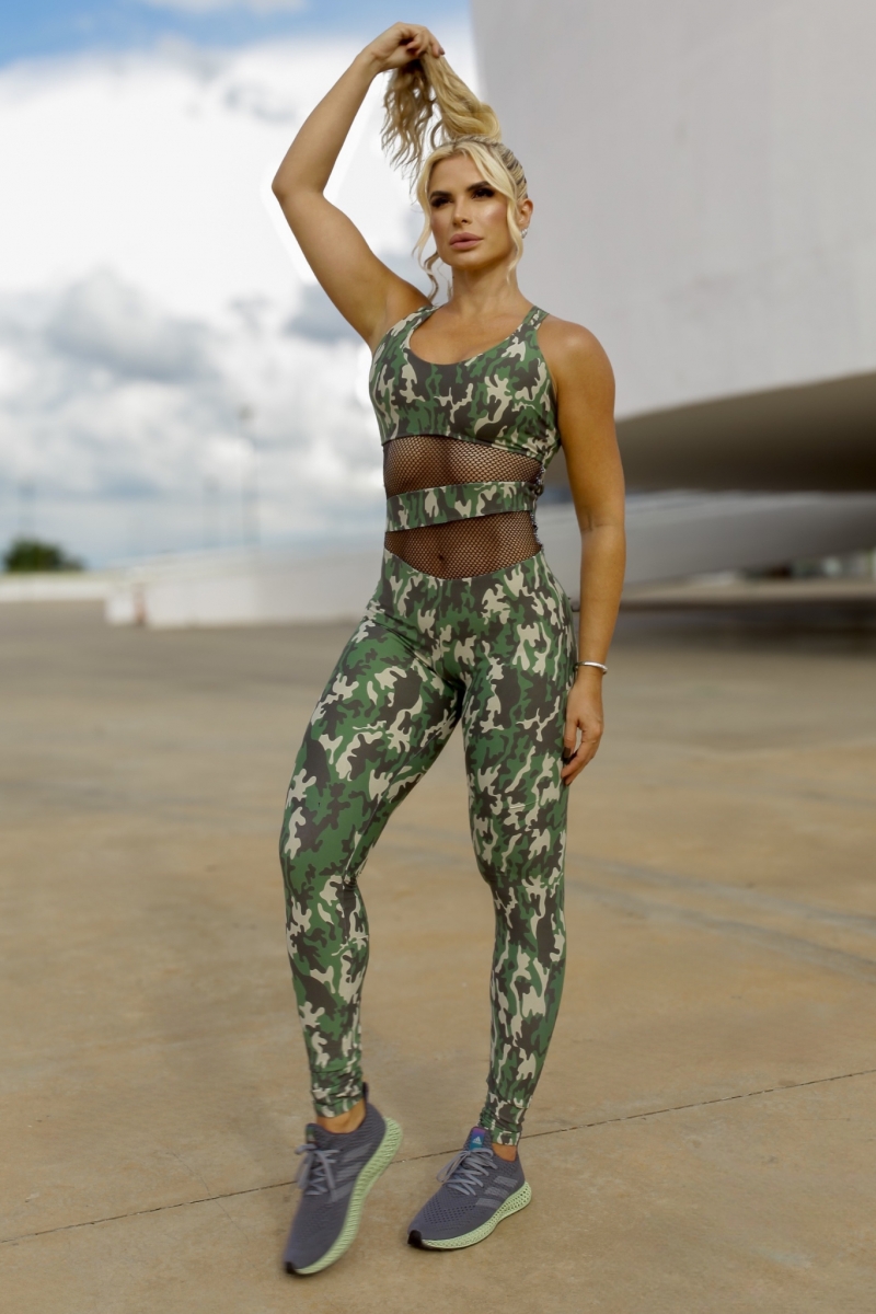 Canoan - Green Camouflage Jumpsuit - 26104