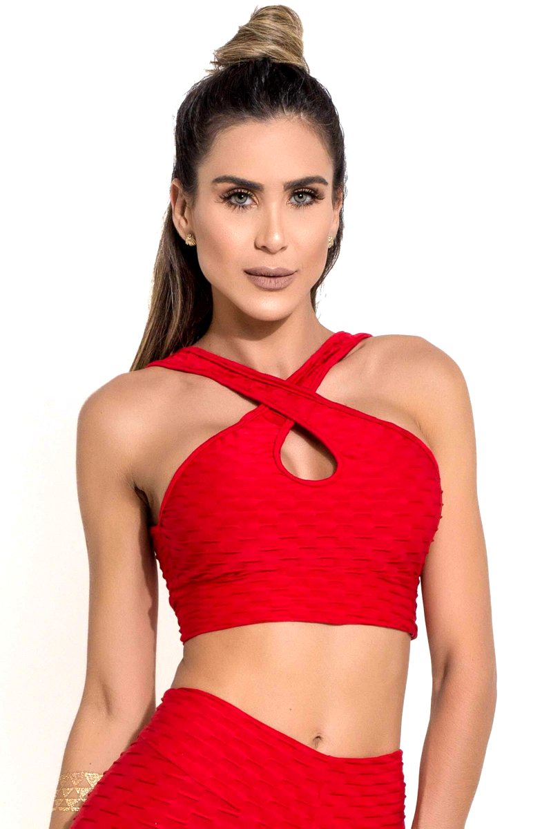 Canoan - Top Tropical Red crossed - 79003