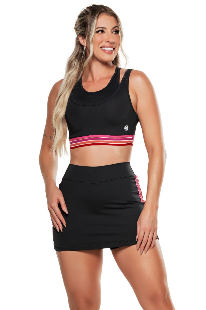 Garotafit - Conjunto Pequin Preto - SCJ22A