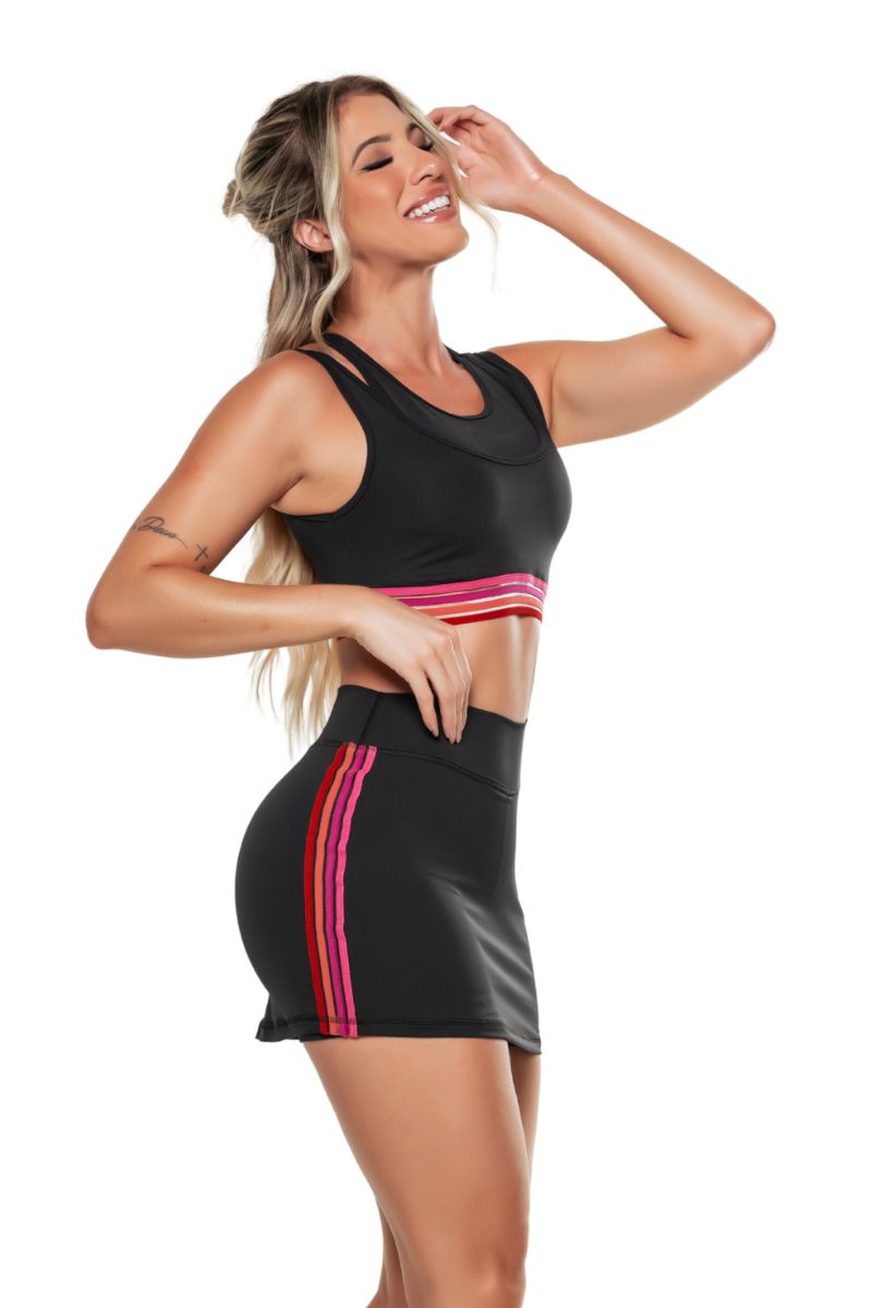 Garotafit - Conjunto Pequin Preto - SCJ22A