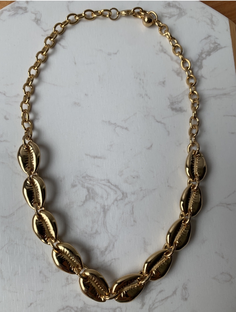 Mikabe - Choker Búzios Dourado - Mk071