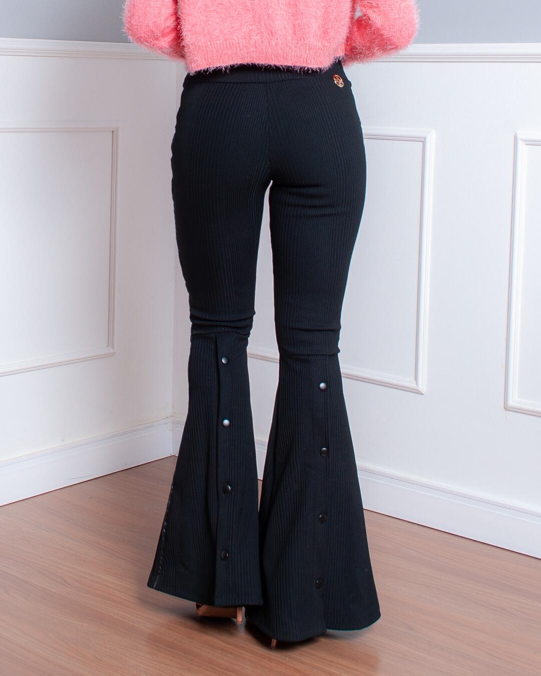 Miss Misses - Miss Misses Pants with Black Buttons - 10006632