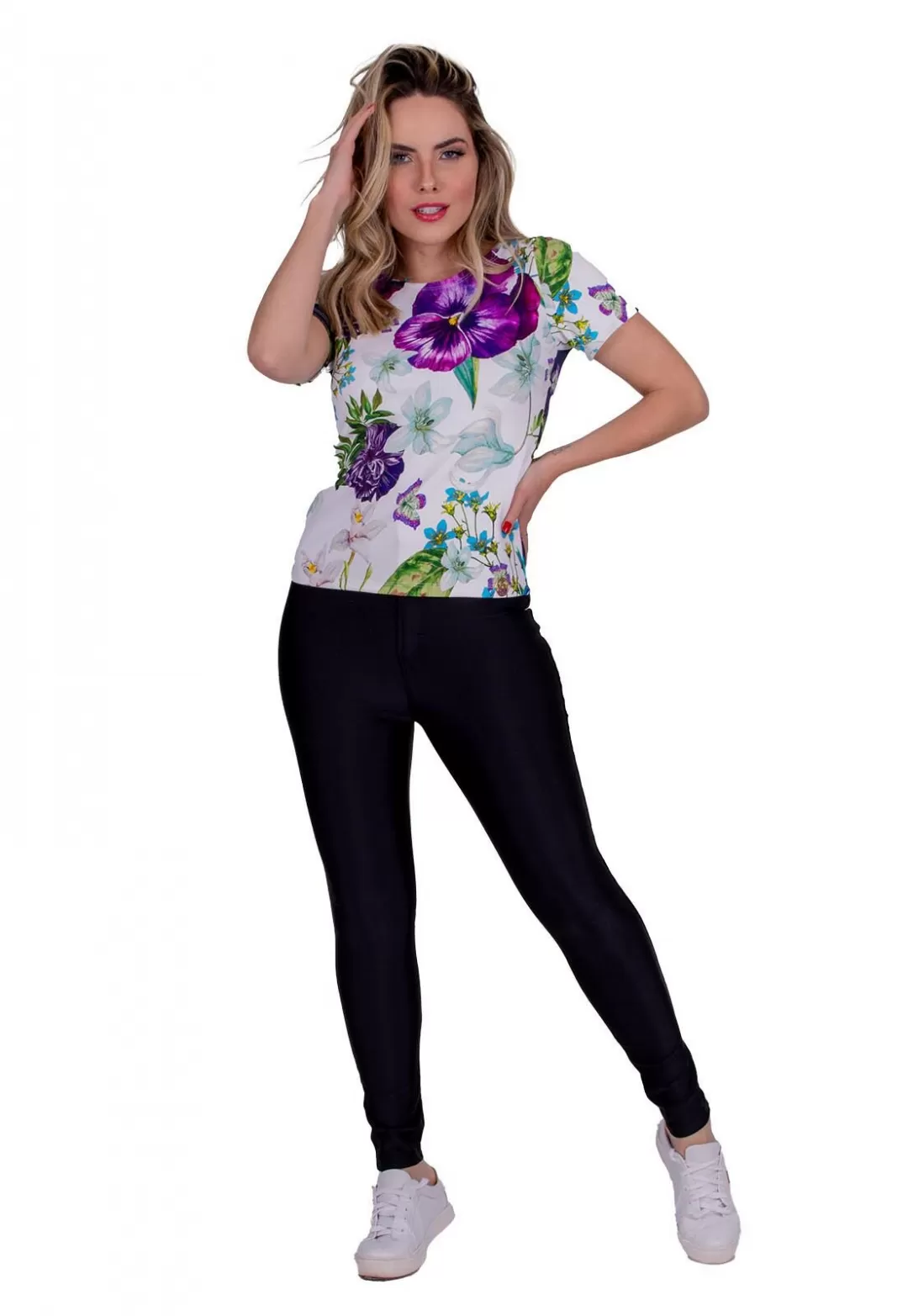 Miss Misses - Shirt Miss Misses Est M/Short OfRoxo - 10012305 Miss Misses - Shirt Miss Misses Est M/Short OfRoxo - 10012305