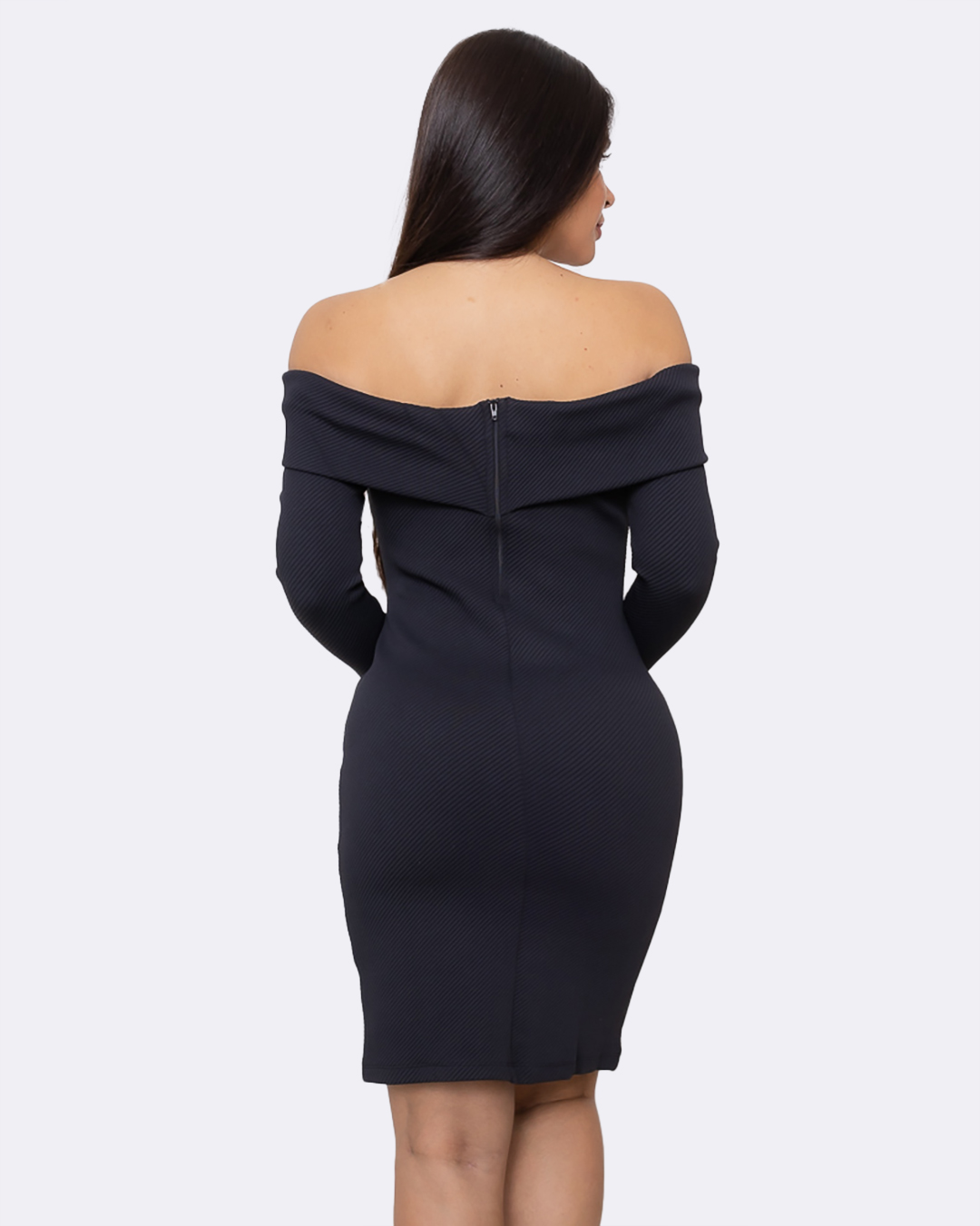 Limone - Dress LimoneTubinho shoulder to shoulder long sleeve Black - 10012096