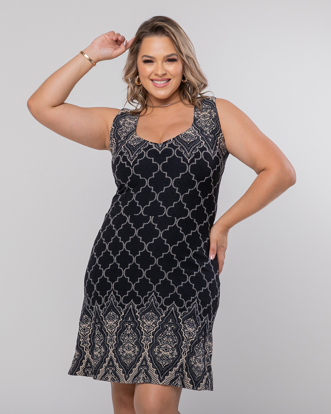 Lemoncola - Dress Lemoncola with Black Print Padding DDL17192 - 10012592