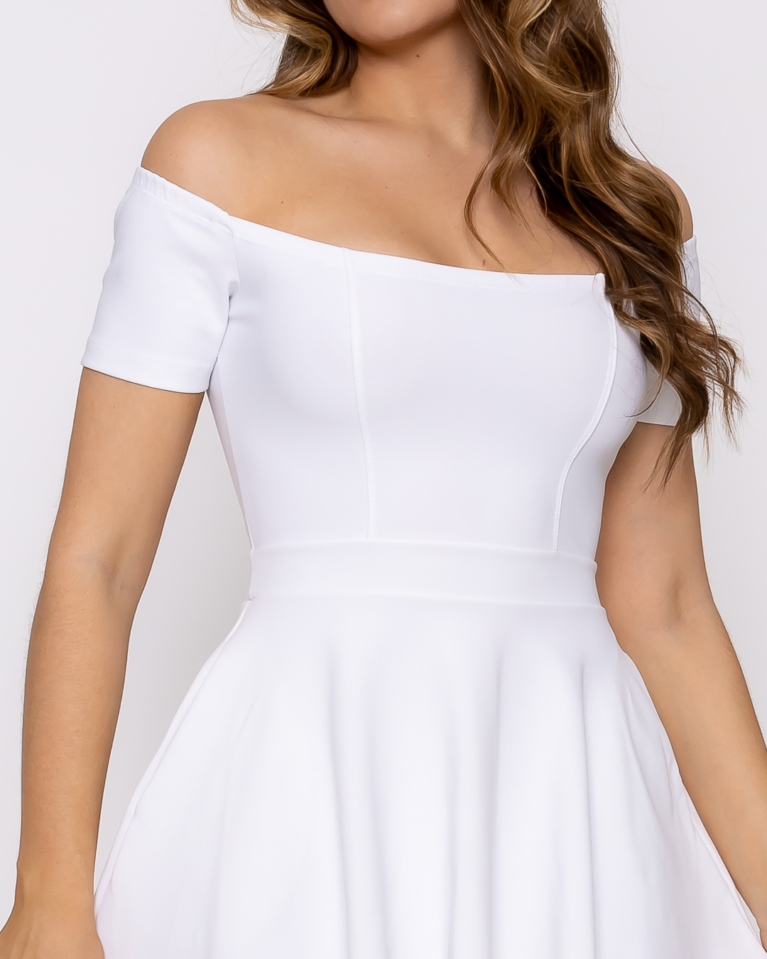 Miss Misses - Vestido Miss Misses ombro a ombro Branco - 10011456