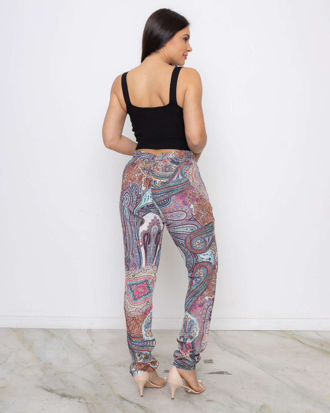 Limone - Calça Limone pantalona Estampado - 10006991