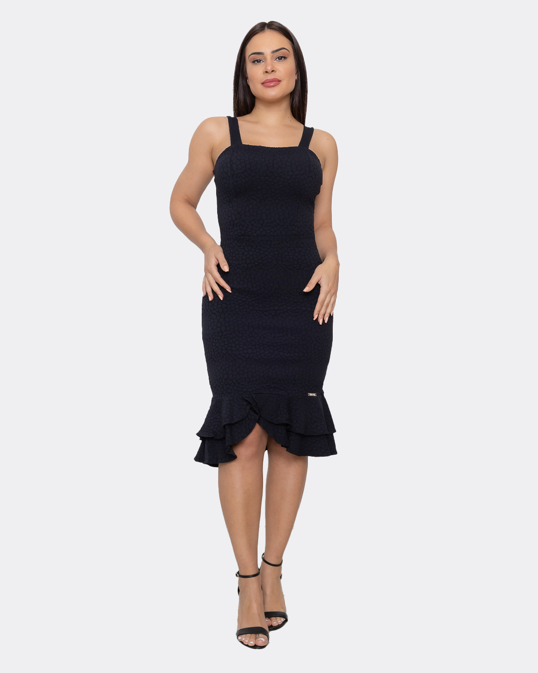 Limone - Vestido Limone Modas com cinto Preto - 10003036