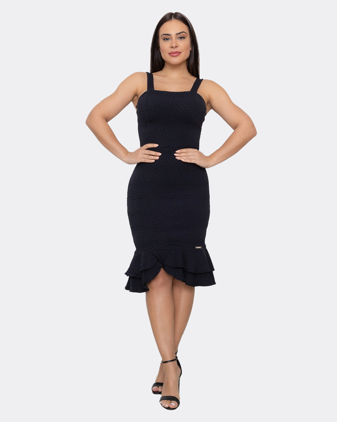 Limone - Vestido Limone Modas com cinto Preto - 10003036