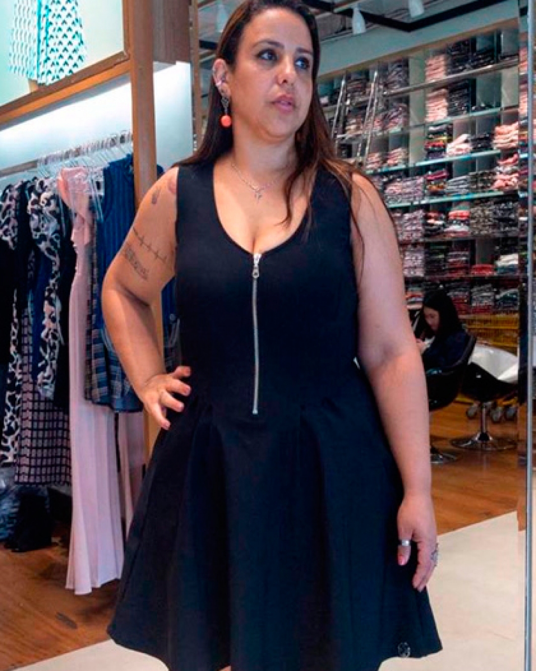 Miss Misses - Misses plus size Dress Black 17018 - 10004923