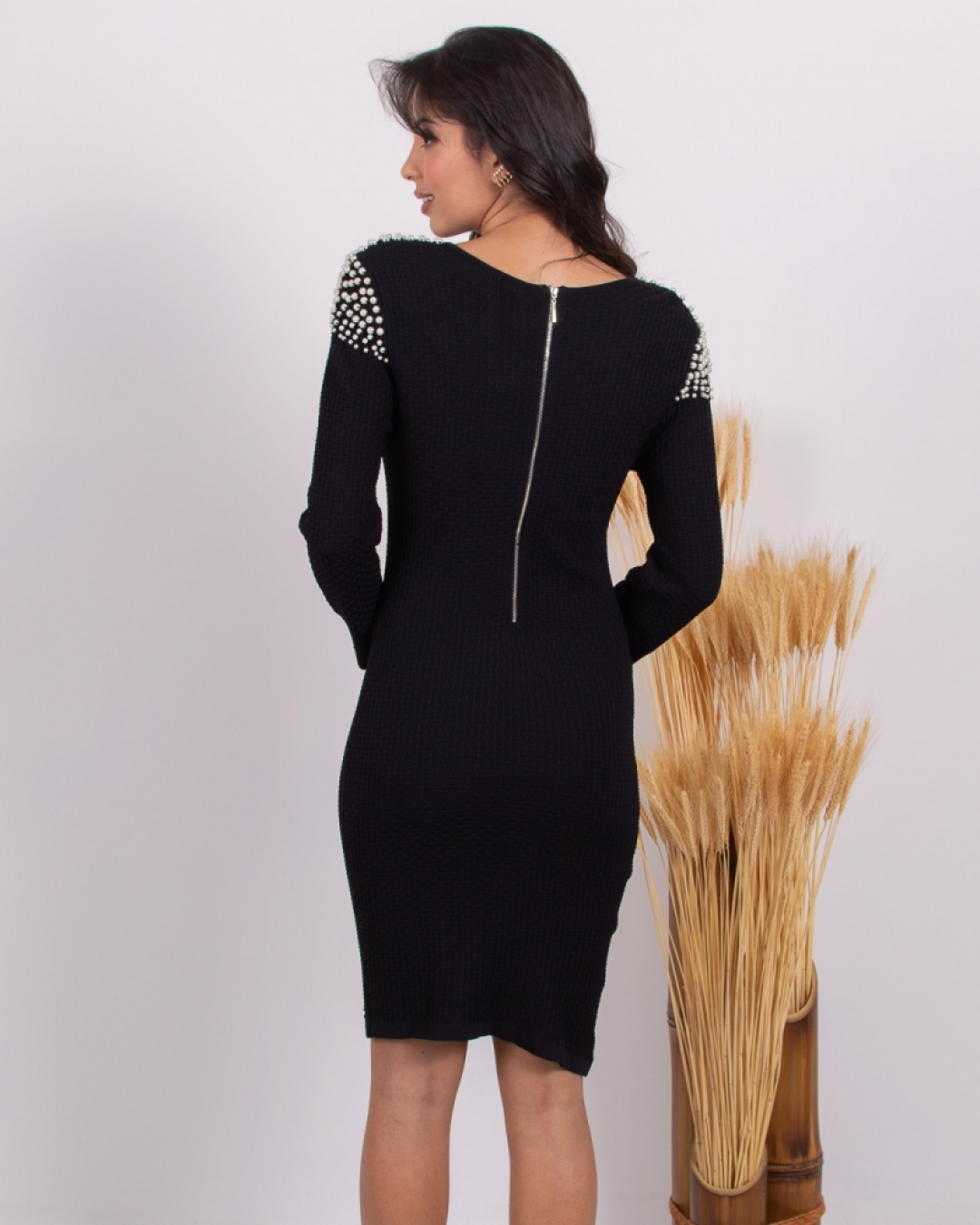 Miss Misses - Misses Dress with Black Needlework - 10006366