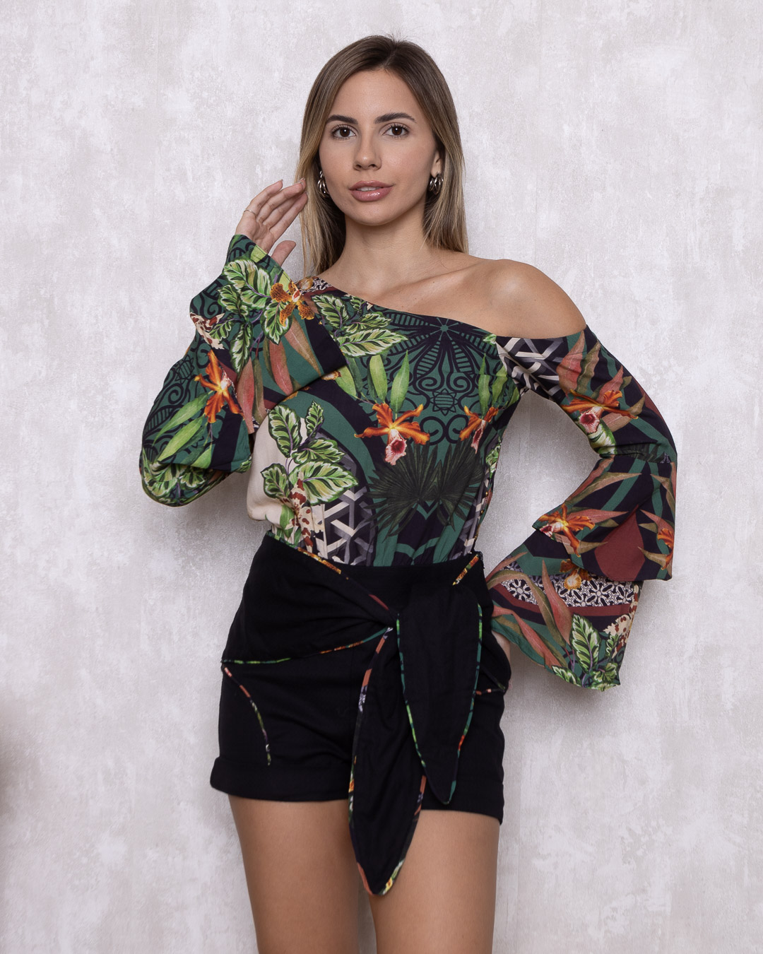 Cashier - Romper Cashier with Black Print Bow 11487 - 10007603