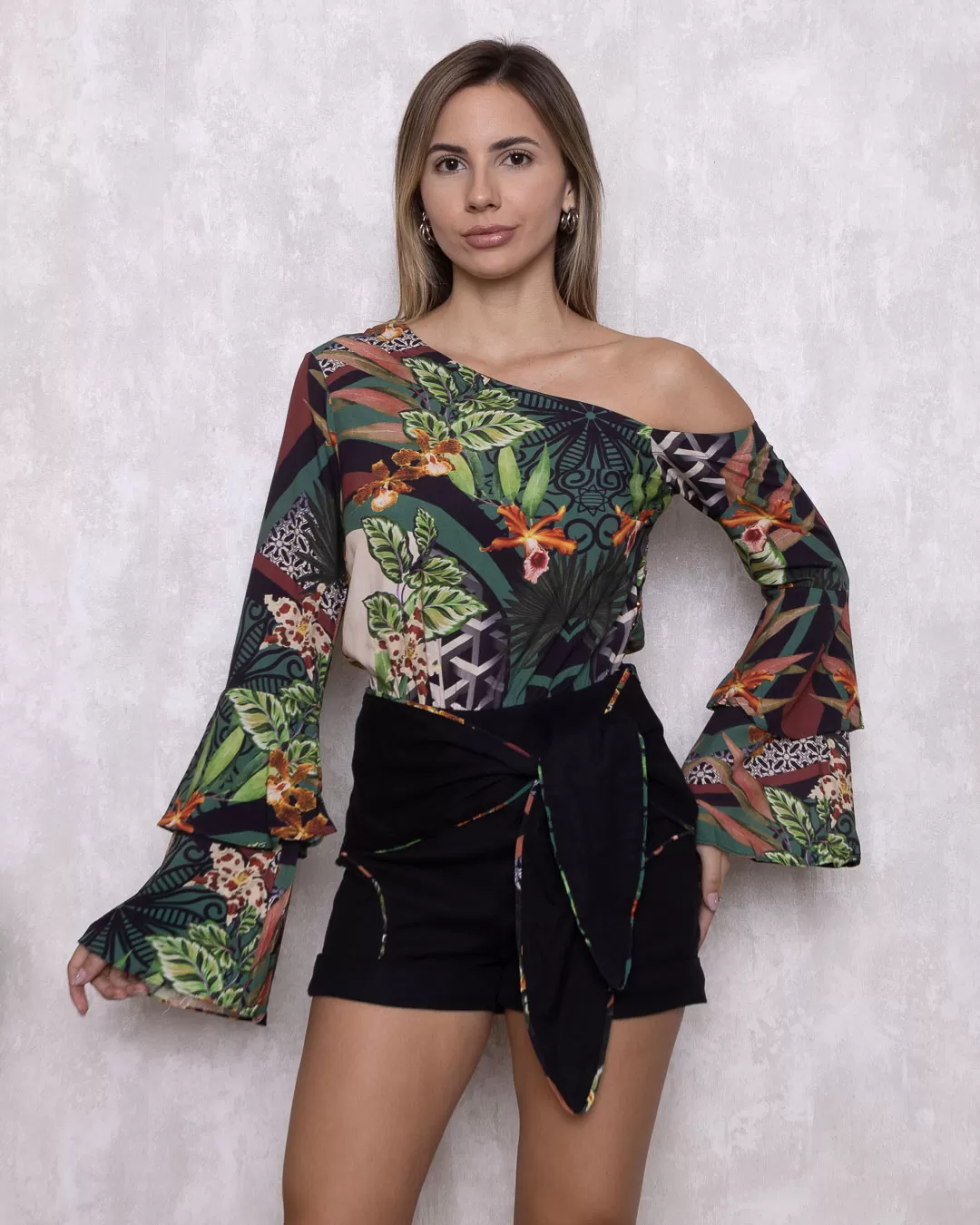 Cashier - Romper Cashier with Black Print Bow 11487 - 10007603 Cashier - Romper Cashier with Black Print Bow 11487 - 10007603