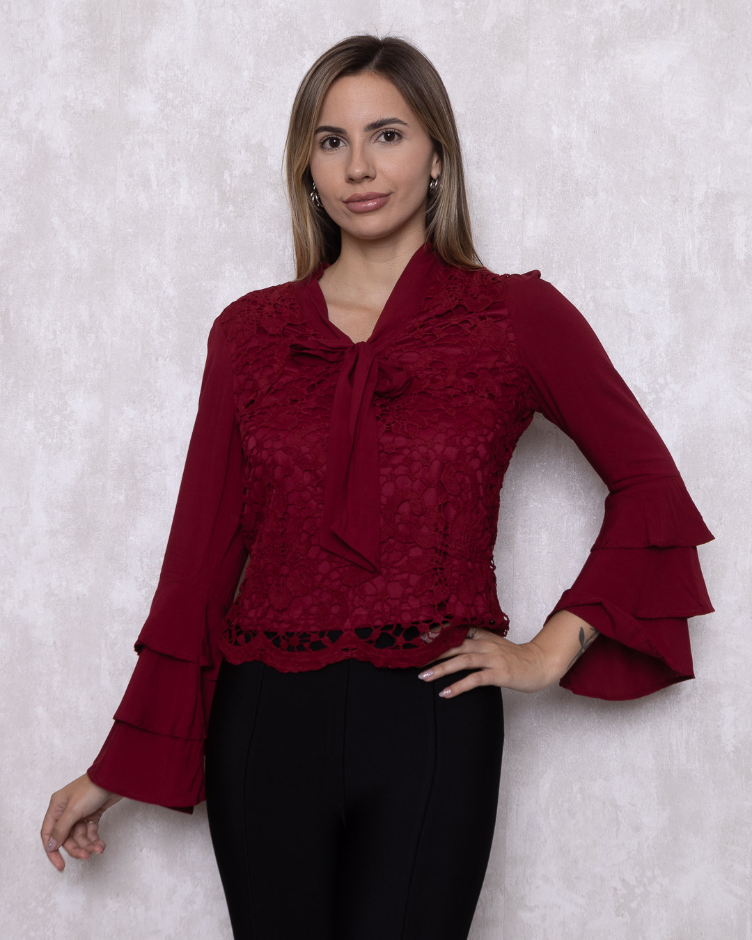 Ave Rara - Rare Bird Shirt with Maple lace - 10007557