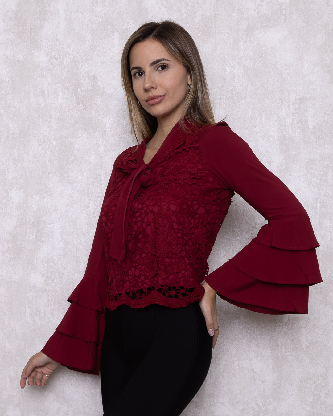 Ave Rara - Rare Bird Shirt with Maple lace - 10007557