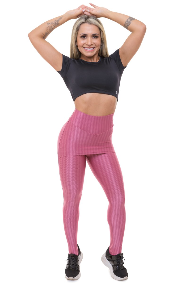 Garotafit - Calça Saia Alasca Rosa Matte - FUS293DM