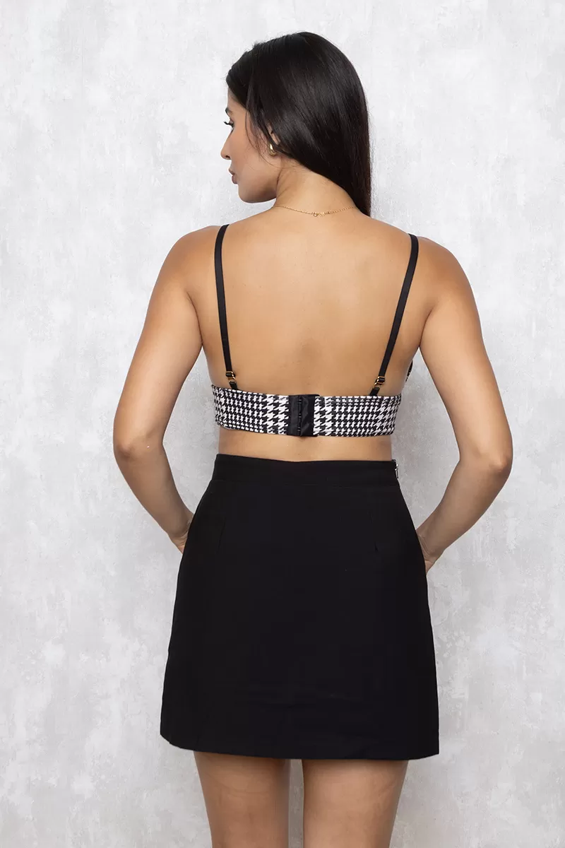 Miss Misses - Top Miss Misses With Gray Plaid Bracket - 15962 Miss Misses - Top Miss Misses With Gray Plaid Bracket - 15962