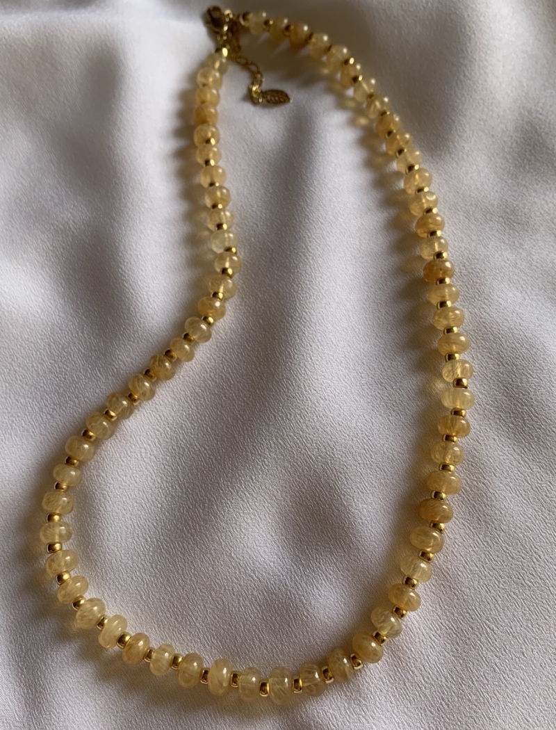 Mikabe - Rutilated Quartz Necklace - MK537