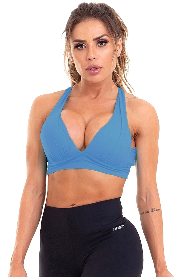 Garotafit - Blue padding top - TOB09P