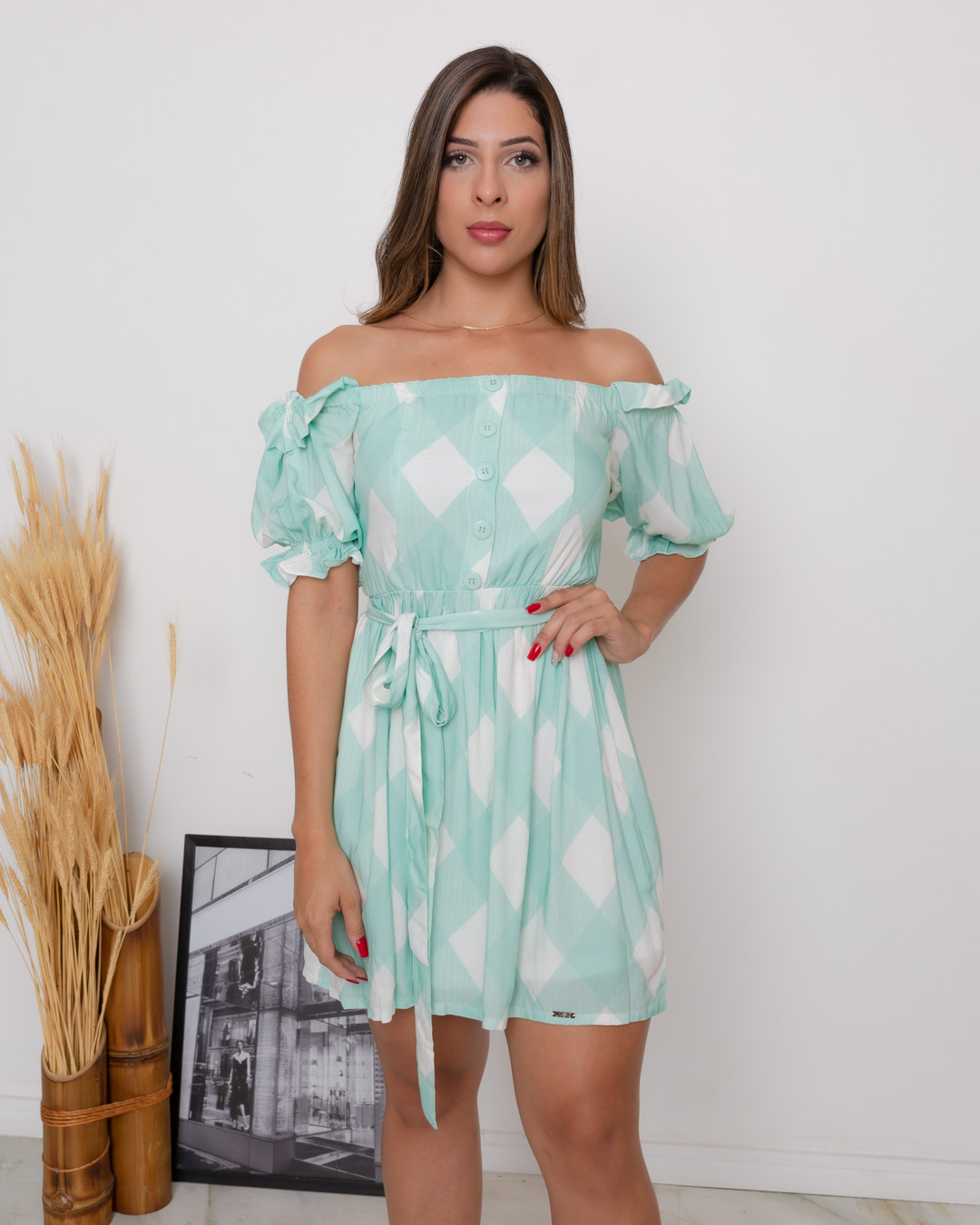 Limone - Dress Limone Workout Wheeled Green Chess - 03-3615VDE