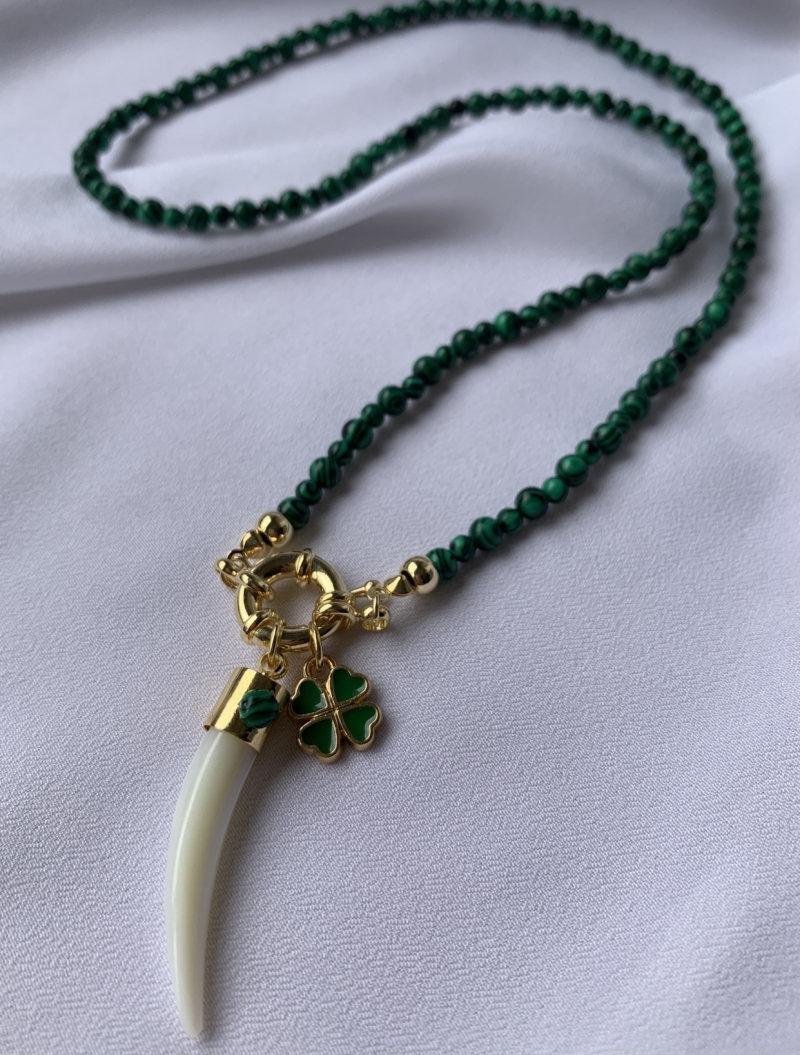 Mikabe - Necklace Good Luck Malachite - MK616