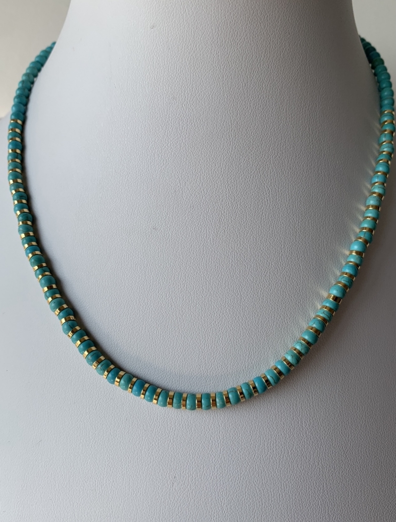 Mikabe - Turquoise Ring Necklace - MK623