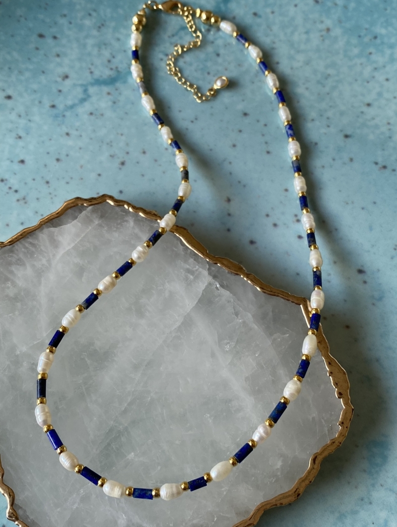 Mikabe - Colar Flow Lapis Lazuli - MK624