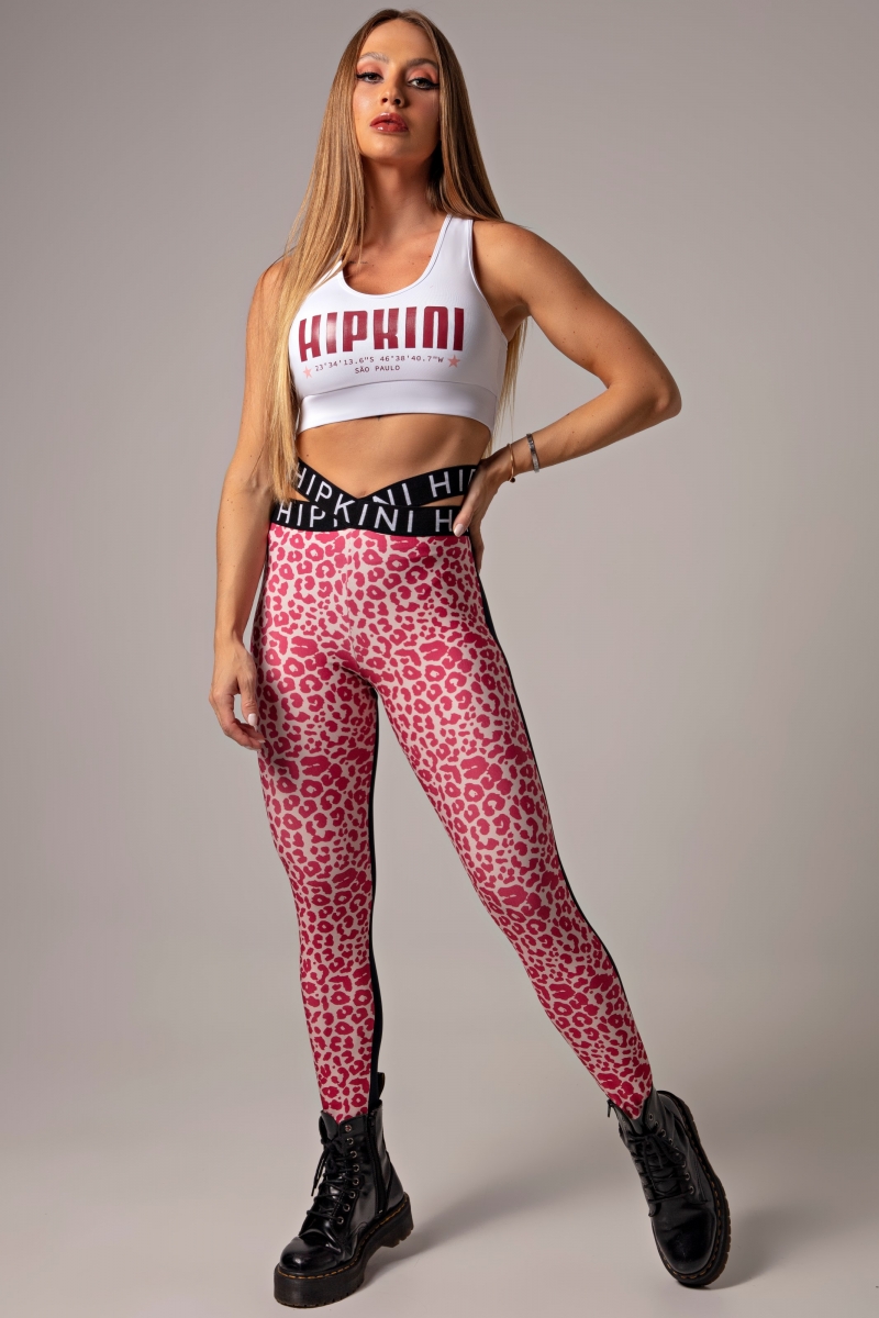 Hipkini - Legging Magic Fitness Estampada de Onça e Elástico - 3339070